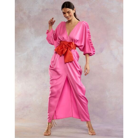 CYNTHIA ROWLEY DOLMAN SLEEVE DANCE DRESS - Picture 2 of 11